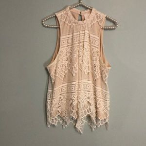 Lauren Conrad Lace Blouse Size L